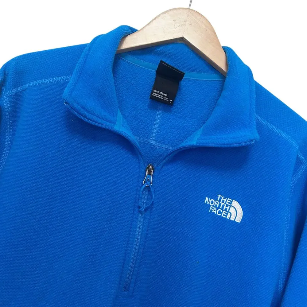 The North Face Blue Quarter Zip Sweater Sz M
